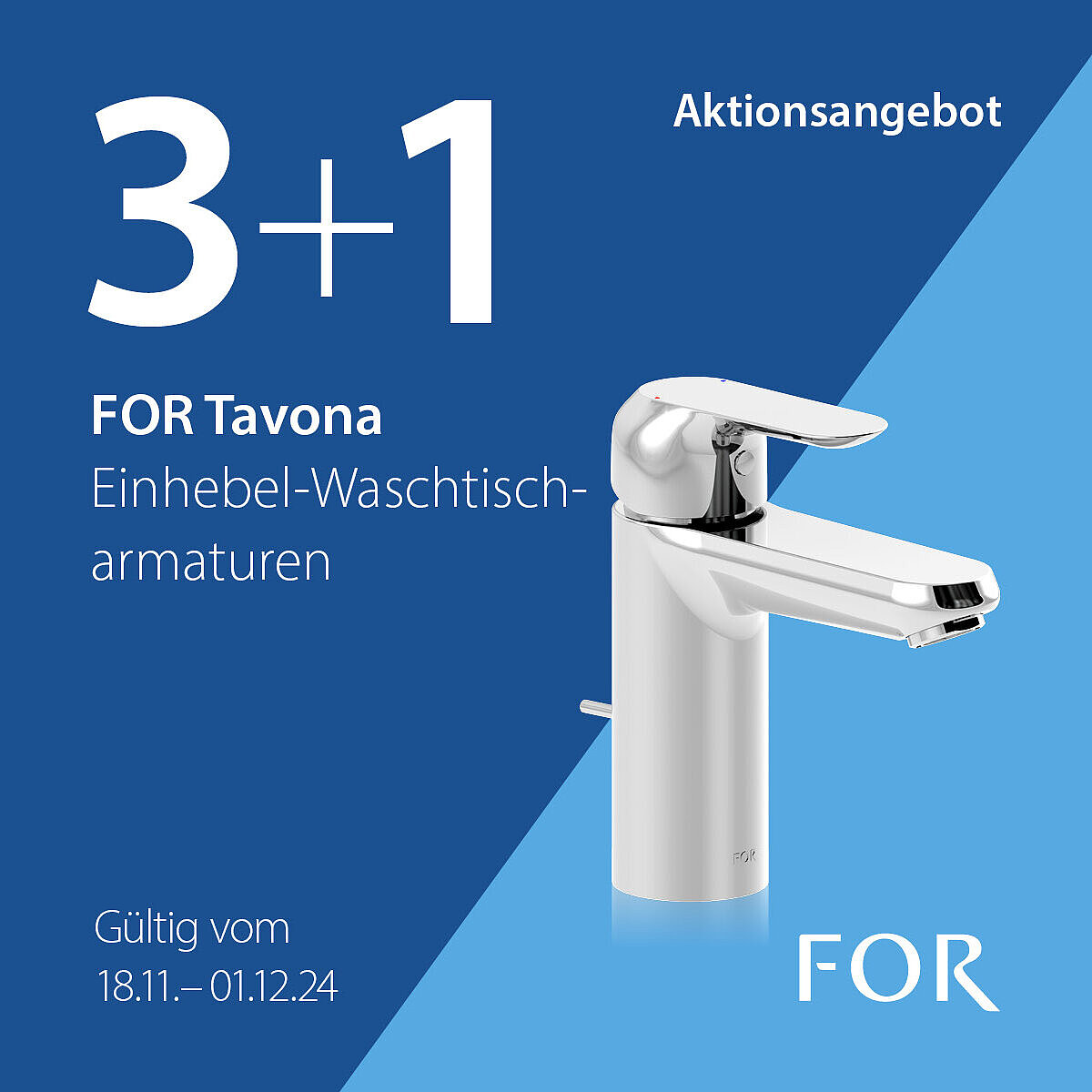 FOR Tavona Armatur: Aktion 3+1